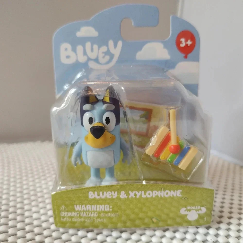 Bluey Cartoon Bluey and Xylophone Figure NWT